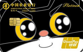 农业银行黑猫警长信用卡(炯炯有神)